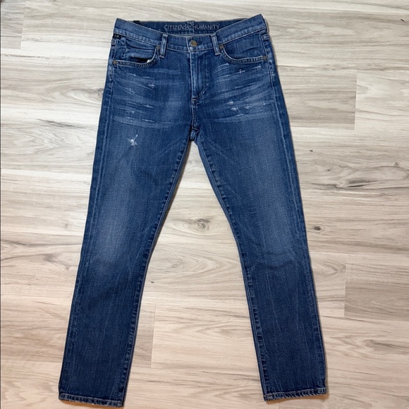 Citizens Of Humanity Denim - Citizens Of Humanity Slim Straight Denim Jeans in Medium Wash size 27